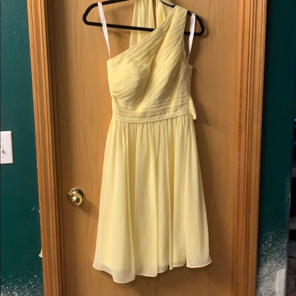 Azazie Katrina dress in daffodil